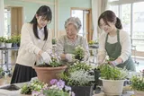 Illustrative intergenerational community gardening